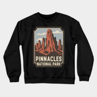 Pinnacles National Park Travel Sticker Crewneck Sweatshirt